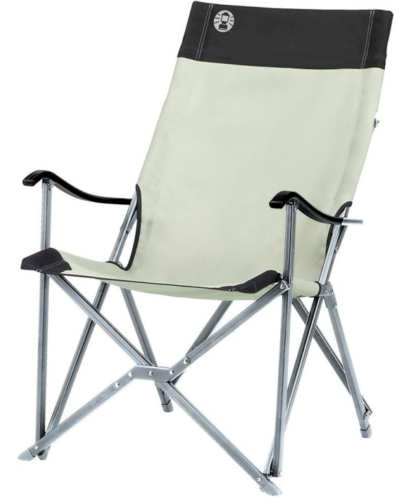 Coleman Sling Chair chaise de camping pliable avec accoudoirs beige