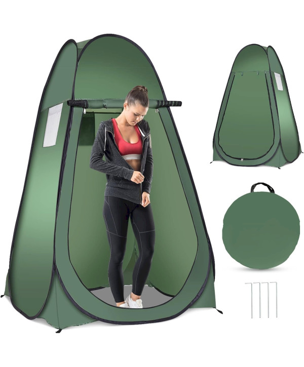 Tente de douche de plage / cabine pop-up 120x120x190cm vert