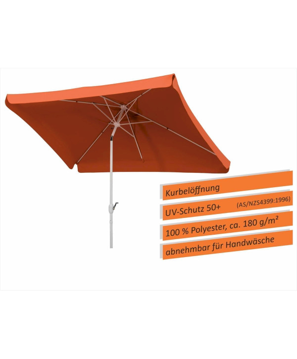 Schneider Oslo parasol 300x200x250cm terracotta