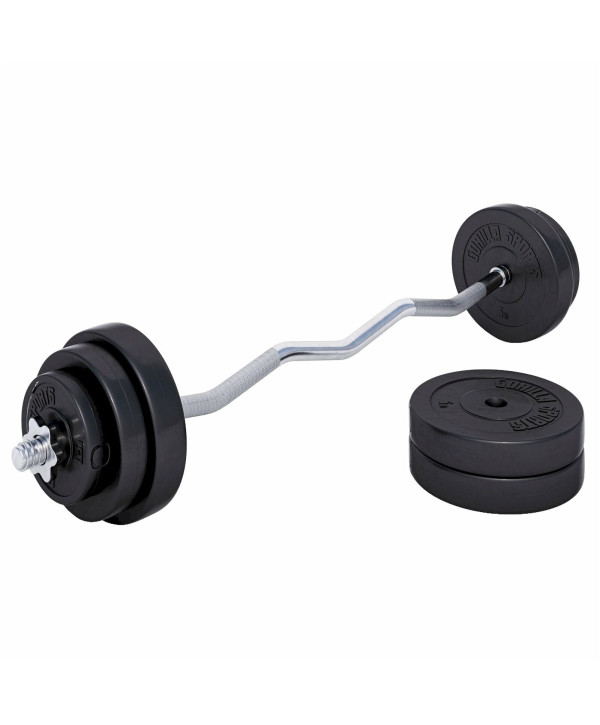 Set d'haltères curl SZ 35kg avec barre 120cm