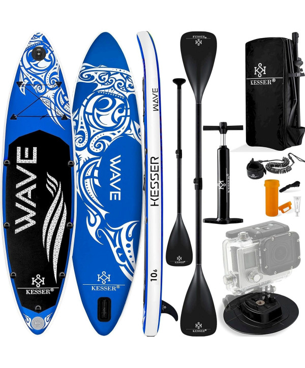 KESSER Aqua Aufblasbares SUP Board Set 320cm blau