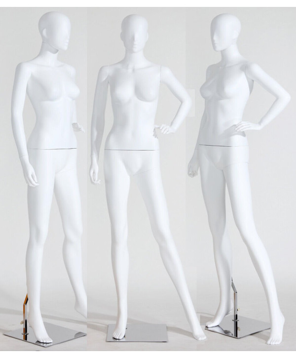 Mannequin LF6-6 féminin 178cm 7 parties détachables blanc mat
