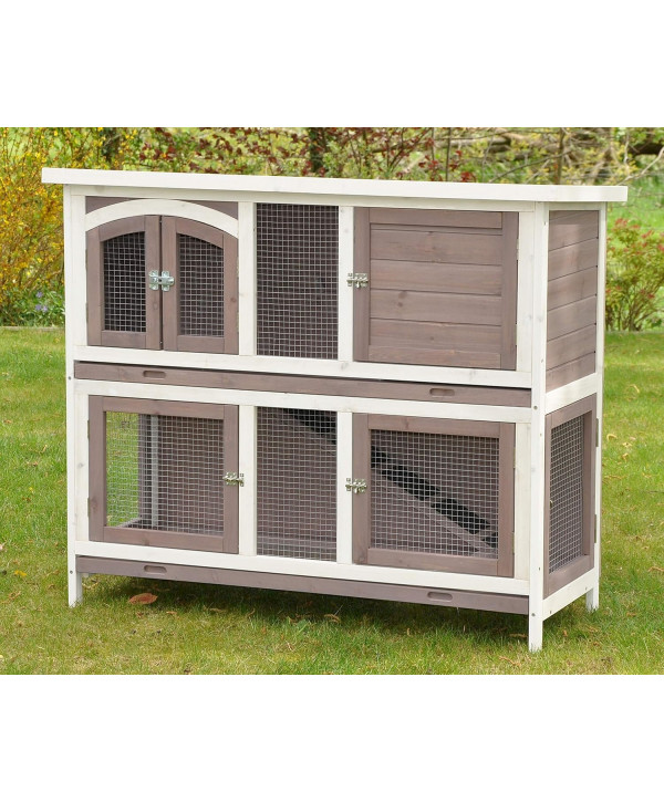Clapier à lapin BALU 120x50x104 cm