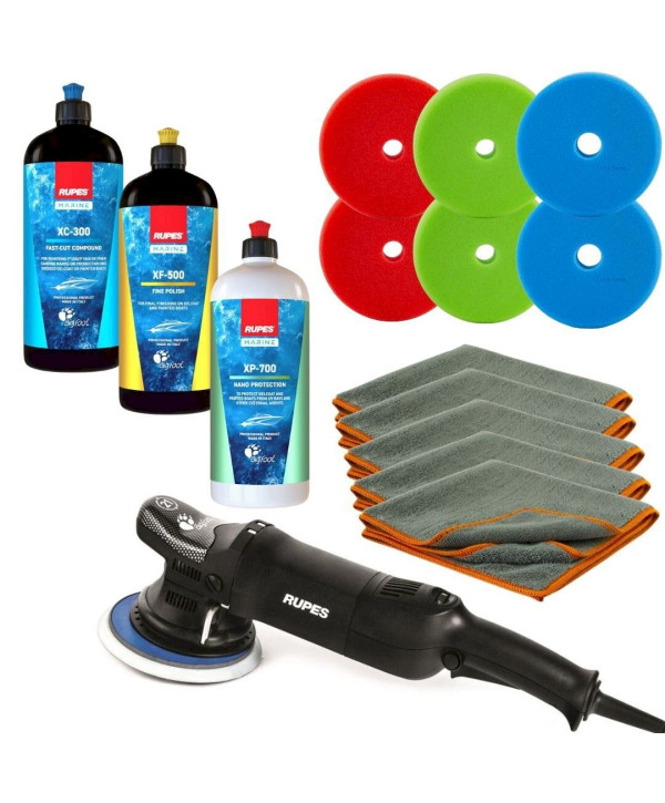 Rupes LHR21ES BIGFOOT polisseuse excentrique - Kit de polissage marin pour gelcoat et laque