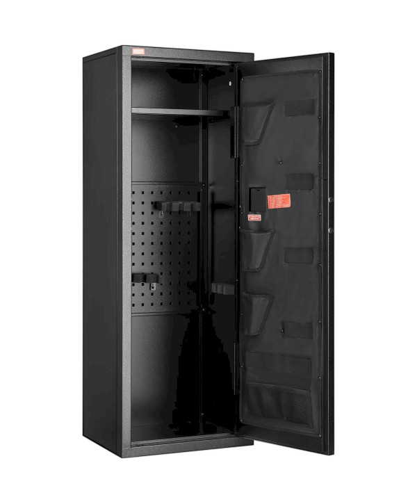 Armoire pour armes 8-10 fusils - coffre-fort avec serrure à mot de passe et clé de secours