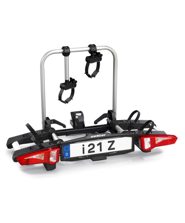 Uebler i21z Porte-vélo attelage 90° avec bande dentée pour 2 roues/vélos