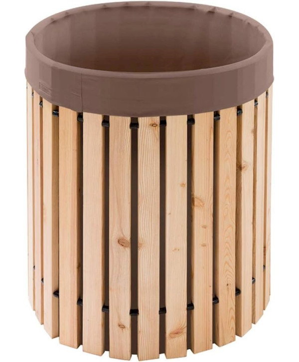 Beckmann tonneau de pluie 200L en bois de mélèze