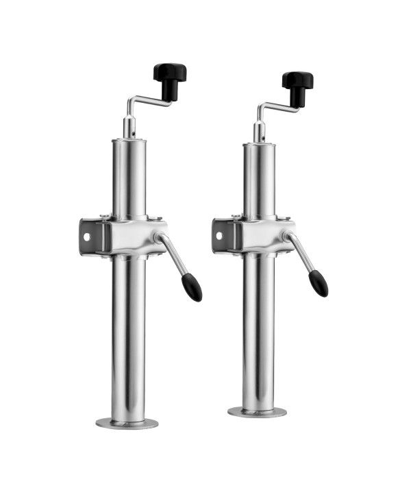 2x béquilles de support réglables en hauteur 510-760mm stationnement avec 2 Colliers Ø48mm