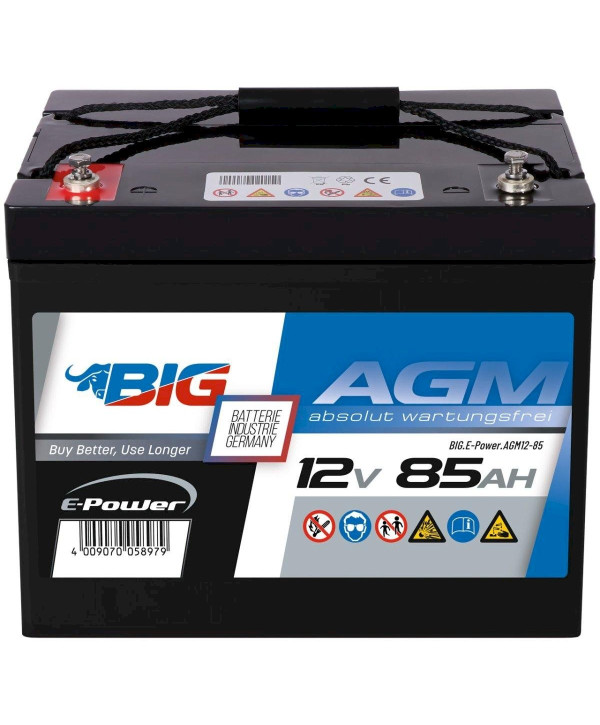 BIG E-Power AGM 12V 85Ah Versorgerbatterie