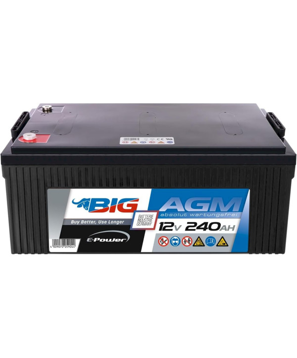 BIG E-Power AGM 12V 240Ah Versorgerbatterie