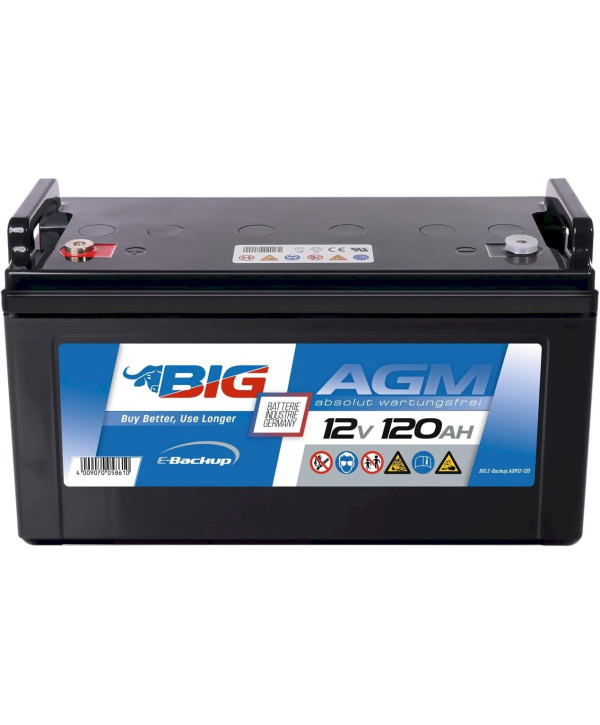 BIG E-Backup AGM 12V 120Ah USV Batterie