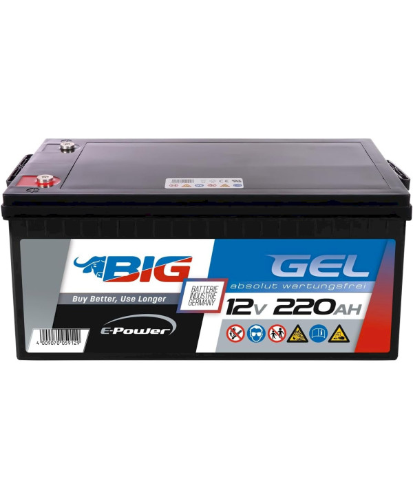 BIG E-Power GEL 12V 220Ah Versorgerbatterie