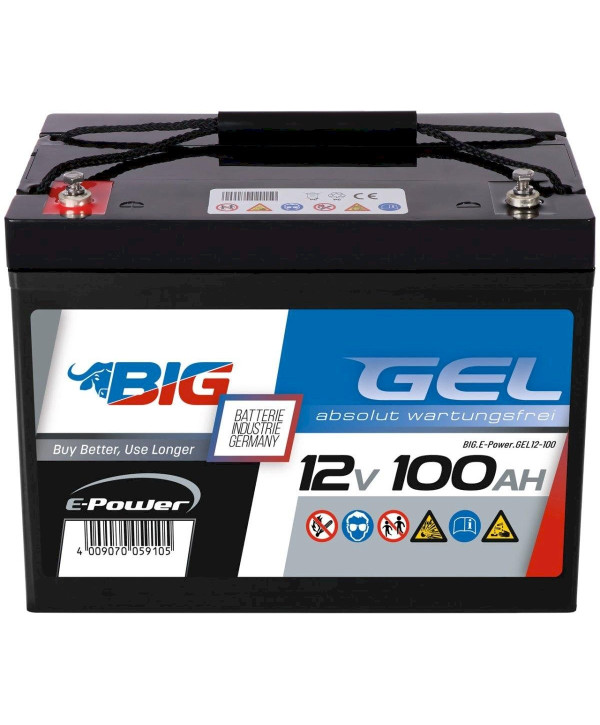 BIG E-Power GEL 12V 100Ah Versorgerbatterie