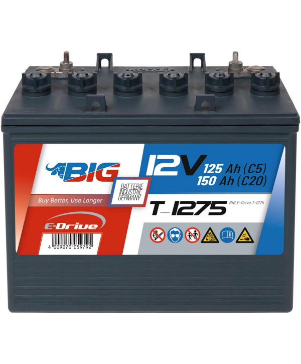 BIG E-Drive T-1275 12V 150Ah Traktionsbatterie