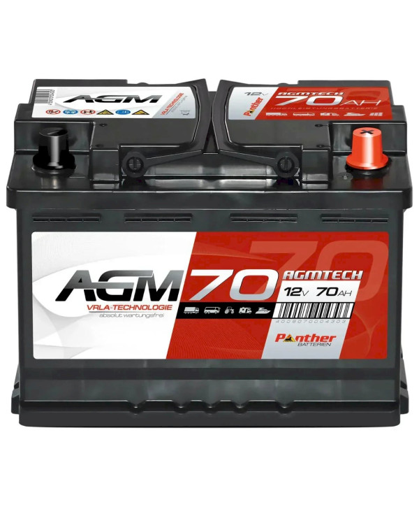Panther AGM70 12V 70Ah 760A/EN Versorgerbatterie