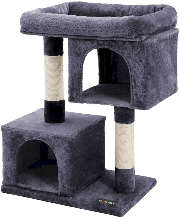 FEANDREA Arbre à chat 84 cm gris foncé PCT61G