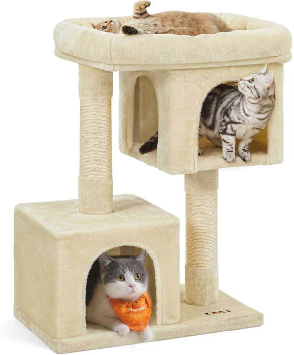 FEANDREA Arbre à chat 84 cm beige PCT61M