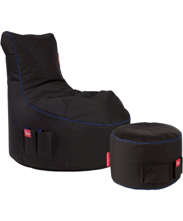 Gamewarez Gaming Sitzsack Bundle Classic Fabric Arctic Blizzard