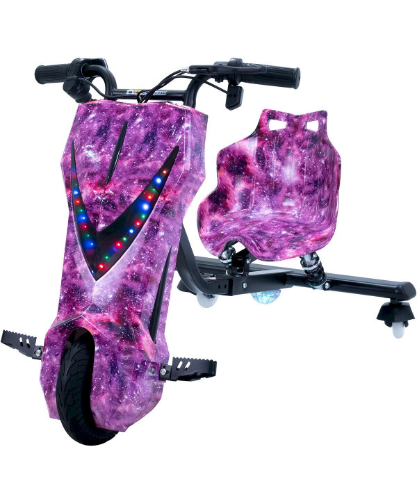 Actionbikes Elektro-Drift-Trike Driftscooter pour enfants Space Purple