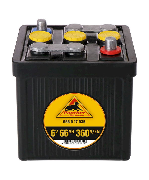 Panther Oldtimer trocken Autobatterie 6V 66Ah 360A/EN (060-017-036)