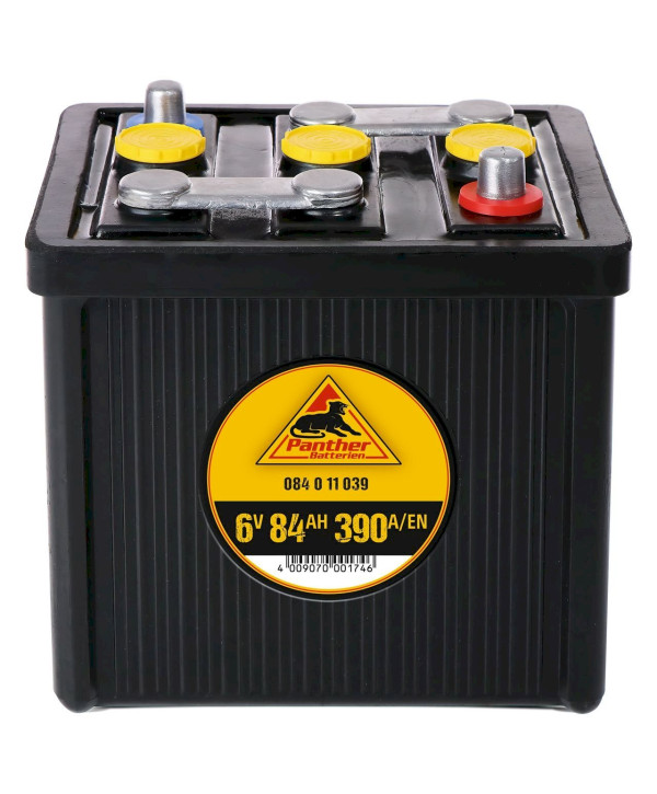 Panther Oldtimer trocken Autobatterie 6V 84Ah 390A/EN (084-011-039)