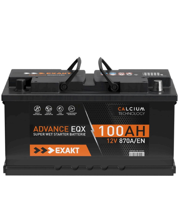 EXAKT ADVANCE EQX Autobatterie 12V 100Ah 950A Starterbatterie