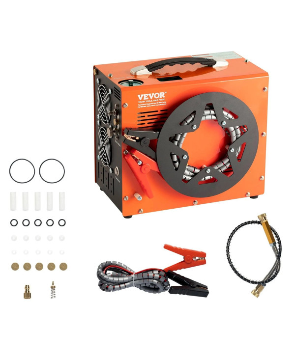 VEVOR PCP tragbarer Luftkompressor 30Mpa/4500PSI 12V/230V mit automatische Abschaltung