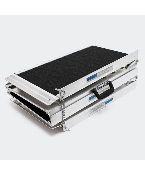 Aluminium Auffahrrampe rutschfest 2x faltbar 122cm 270kg
