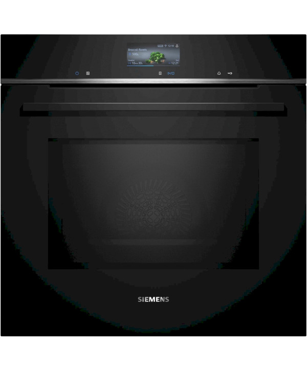 Siemens HM776GKB1 iQ700 Einbau-Backofen mit Mikrowellenfunktion 60 x 60 cm schwarz