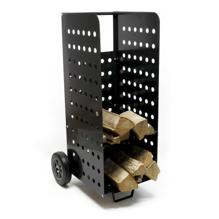 WilTec 61916 Kaminholzwagen XL Kaminholzkorb Holzwagen Holzkorb Kaminwagen Brennholzwagen