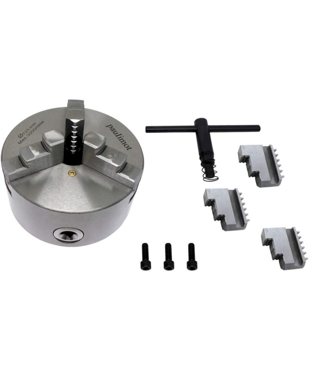 ぽ3BX PAULIMOT Dreibackenfutter 125mm mit 3-Loch-Aufnahme